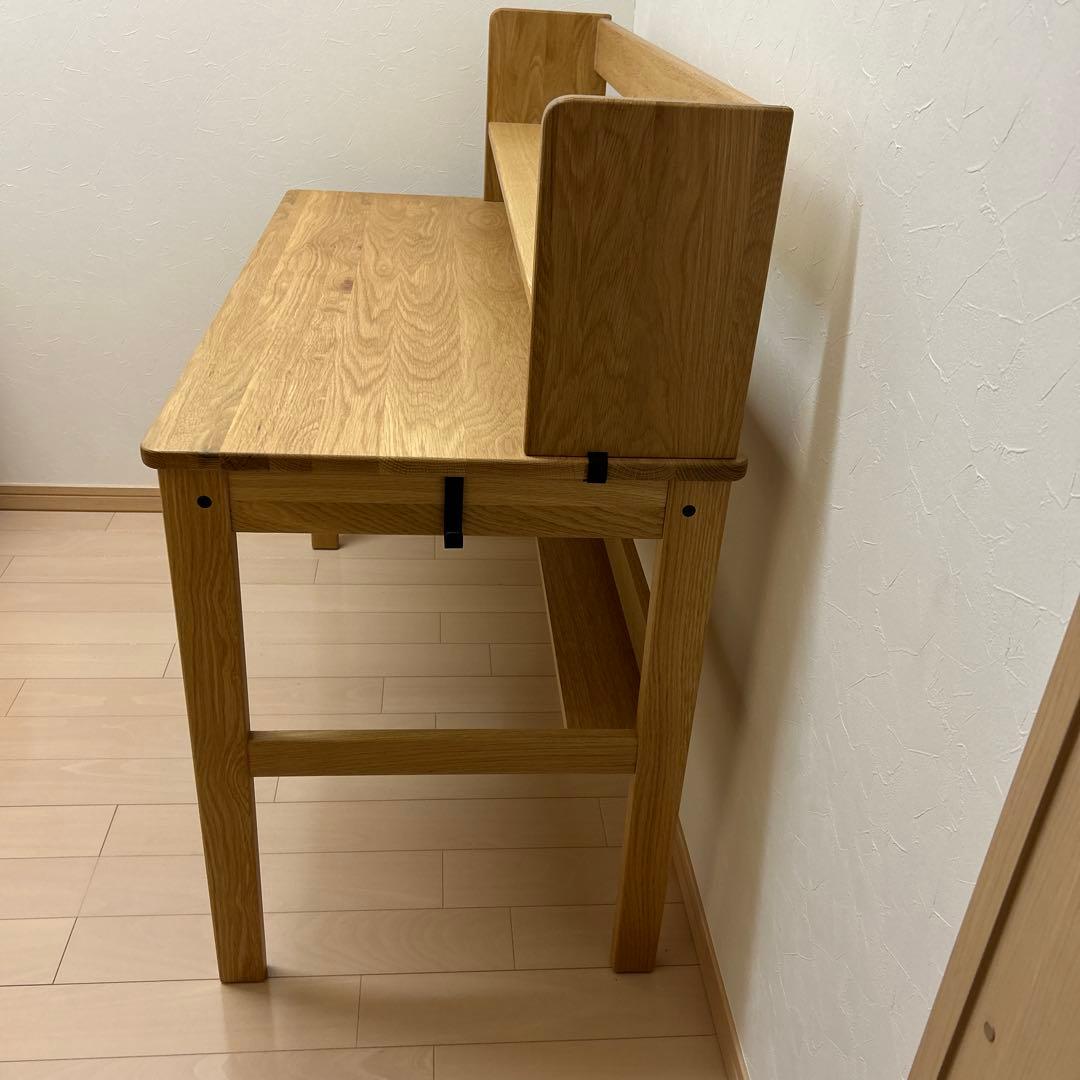 無印良品　オーク無垢材デスク