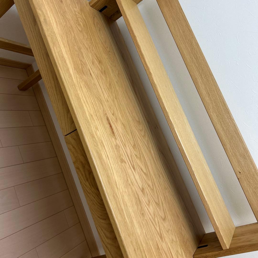 無印良品　オーク無垢材デスク