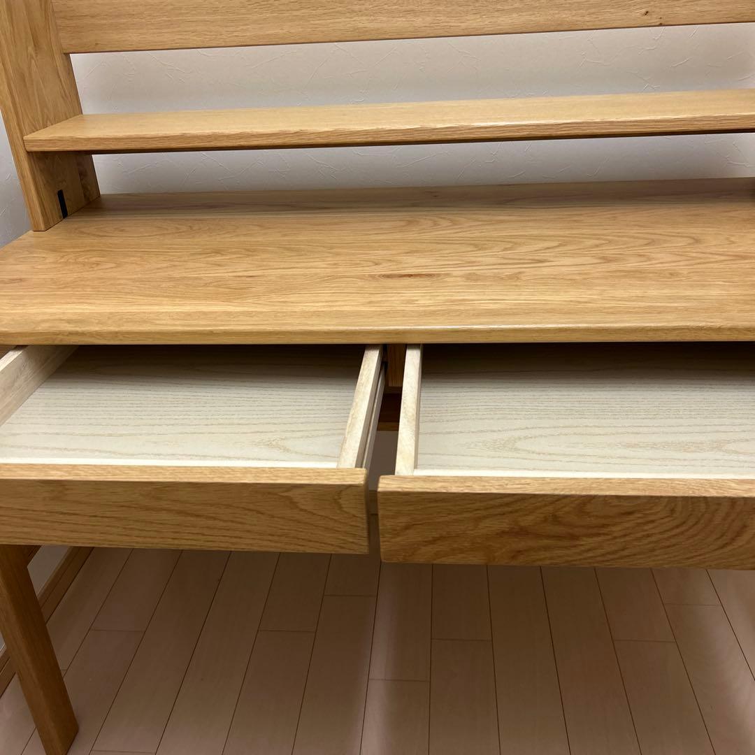 無印良品　オーク無垢材デスク