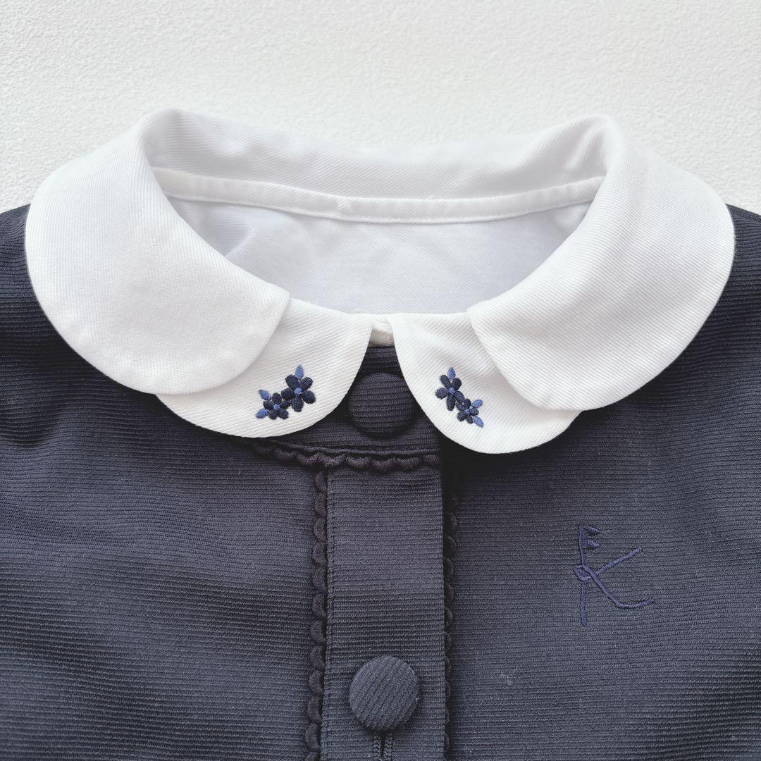 美品♡組曲 120 フォーマル 3点セット ワンピース スーツ 花柄