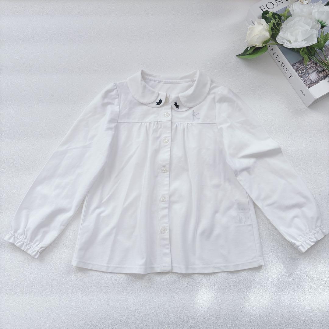 美品♡組曲 120 フォーマル 3点セット ワンピース スーツ 花柄