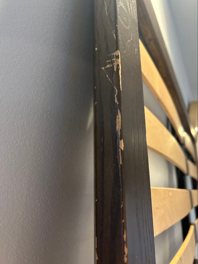 セミダブル ベッドフレーム ダークブラウン無印