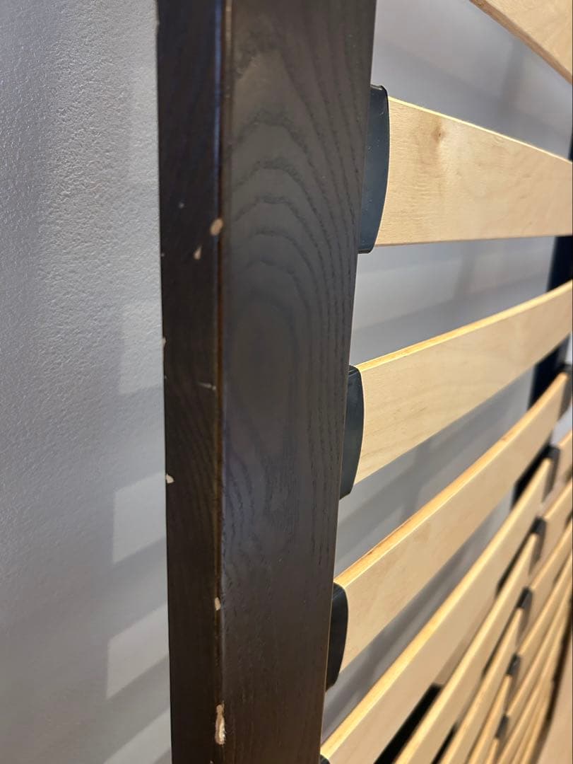 セミダブル ベッドフレーム ダークブラウン無印