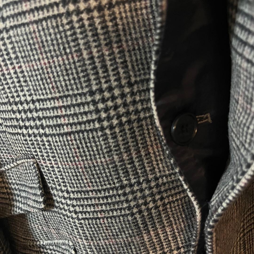 zazous グレンチェック モッズコート MOON社 生地 ザズー MODS