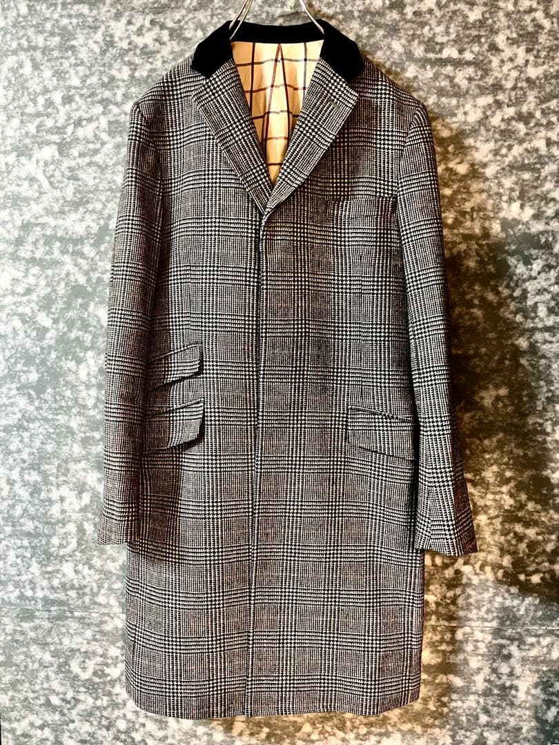 zazous グレンチェック モッズコート MOON社 生地 ザズー MODS