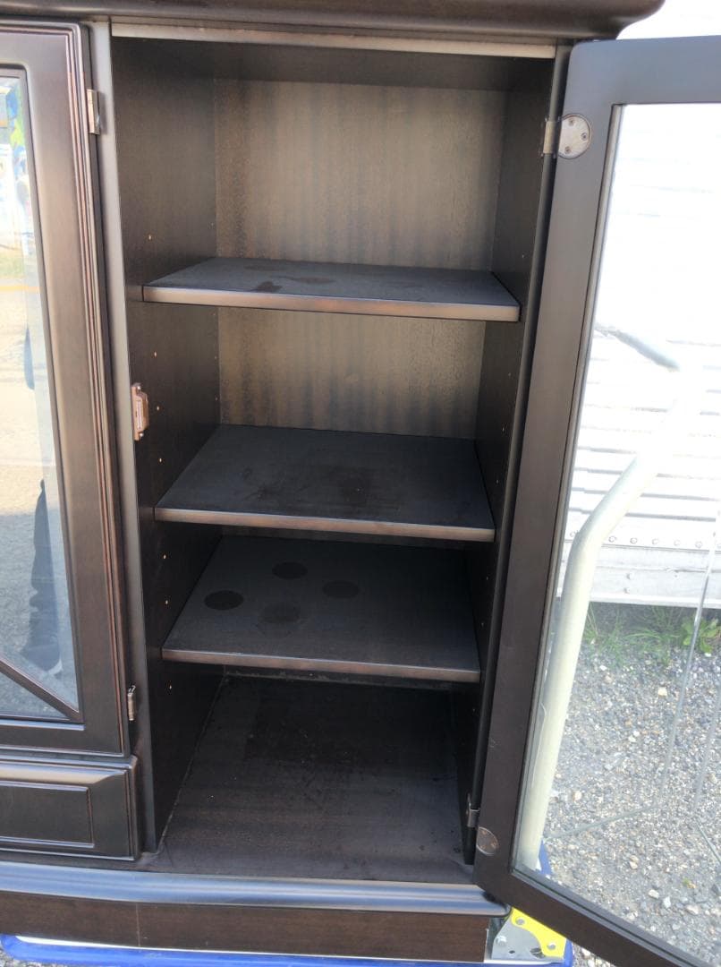 ■13935■カップボード サイドボード 食器棚 キャビネット ミラー