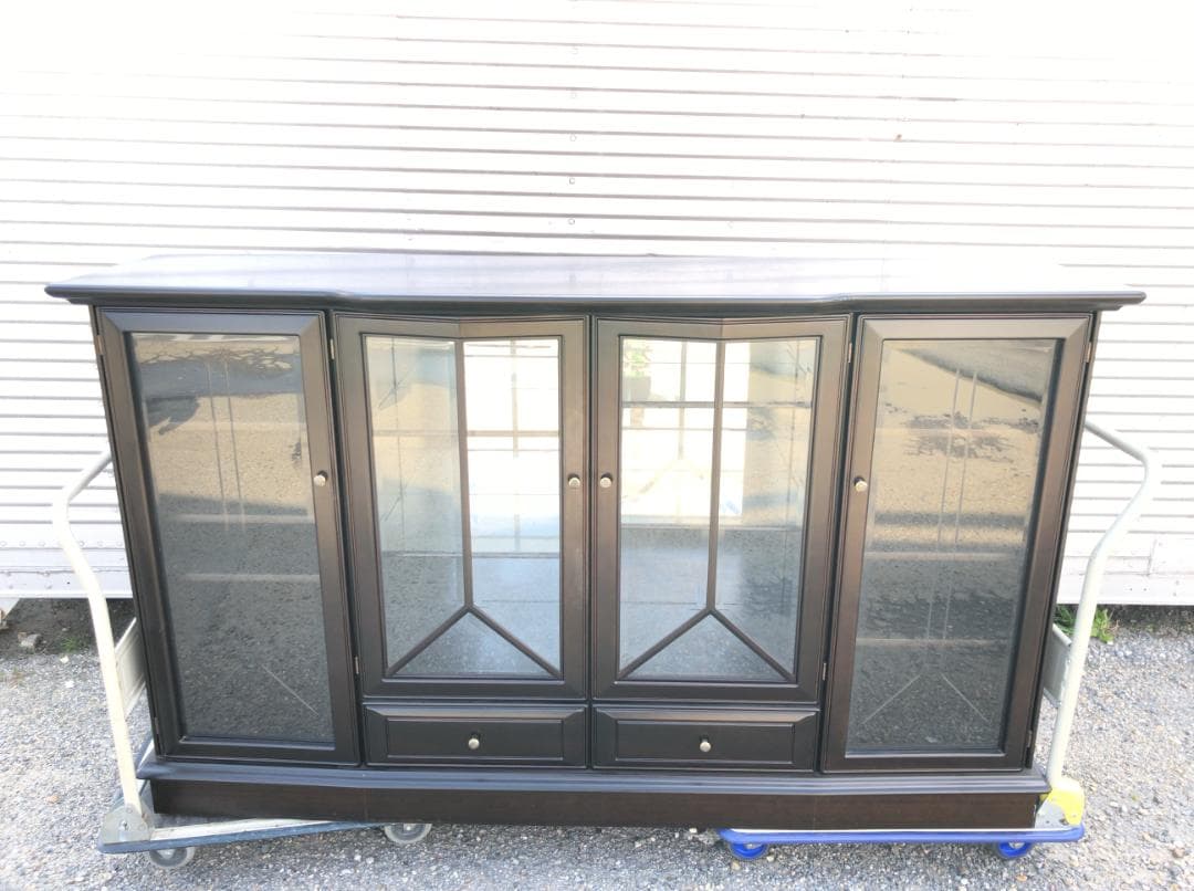 ■13935■カップボード サイドボード 食器棚 キャビネット ミラー