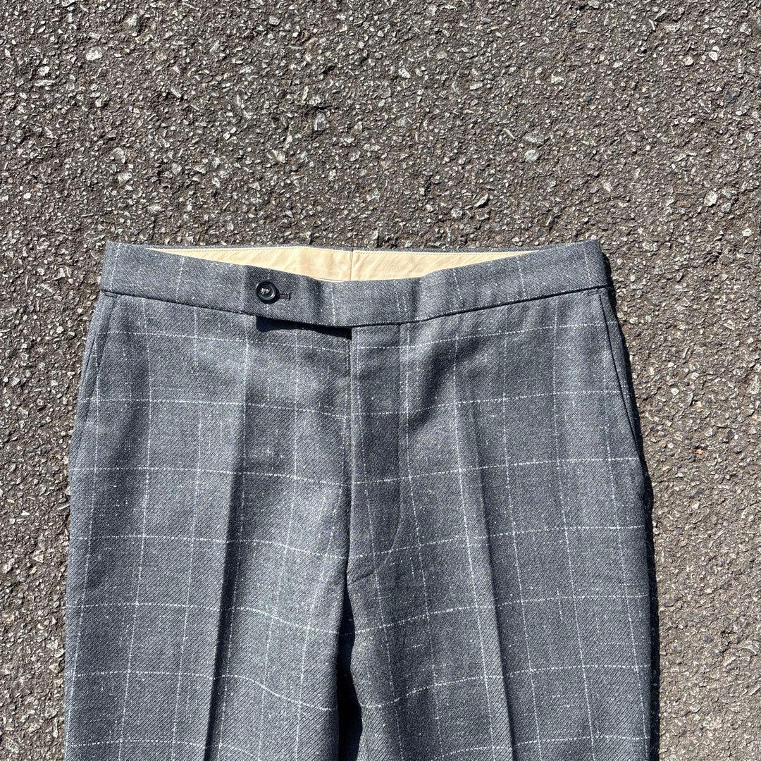 た*ん様 【極希少】70s ヴィンテージ 極太フレアスラックス Y-ZIP チェ