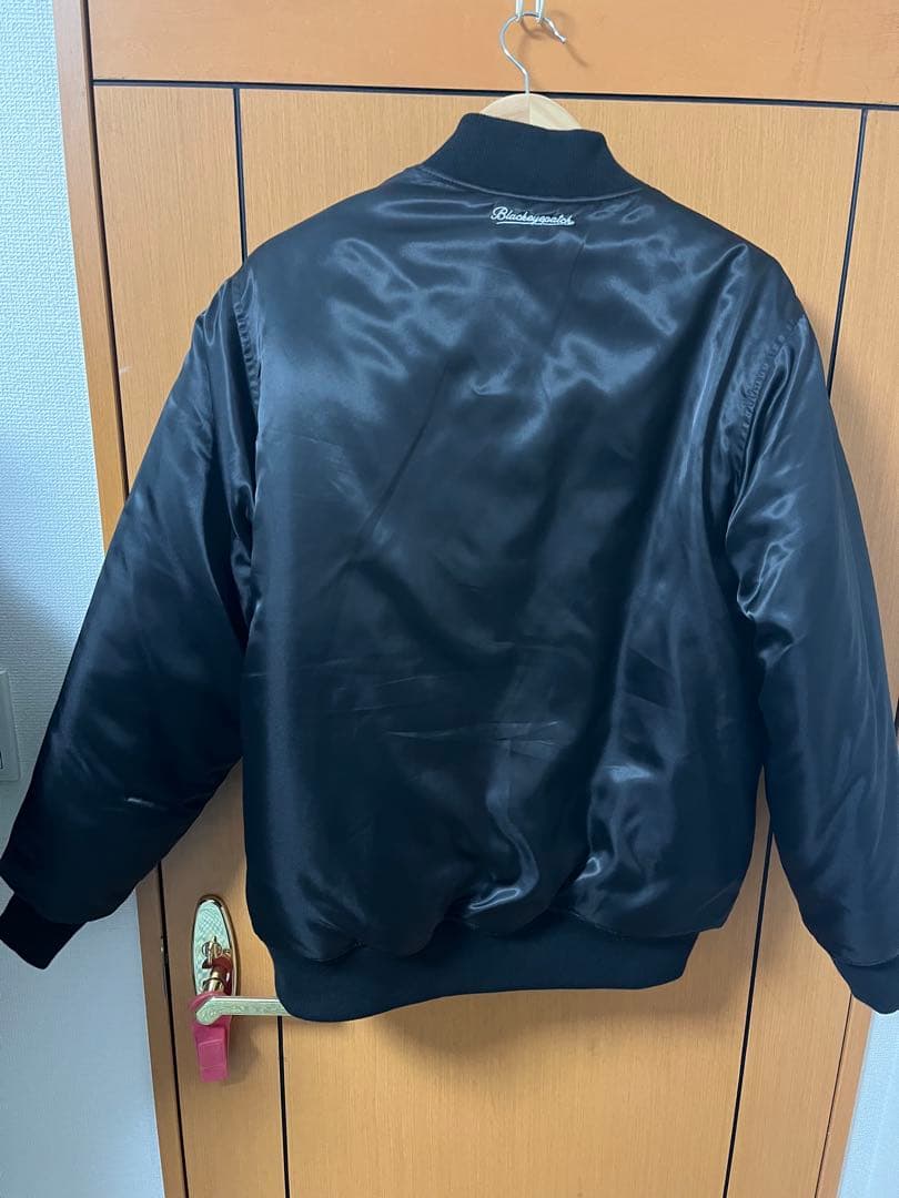 ジャケット・アウター blackeyepatch satin stadium jacket