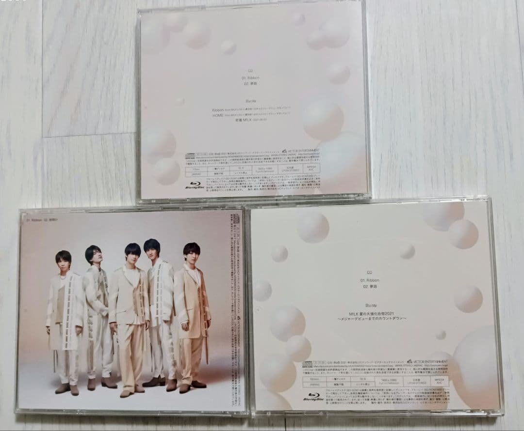 M!LK Ribbon 通常盤 初回限定盤 A B 3形態セット