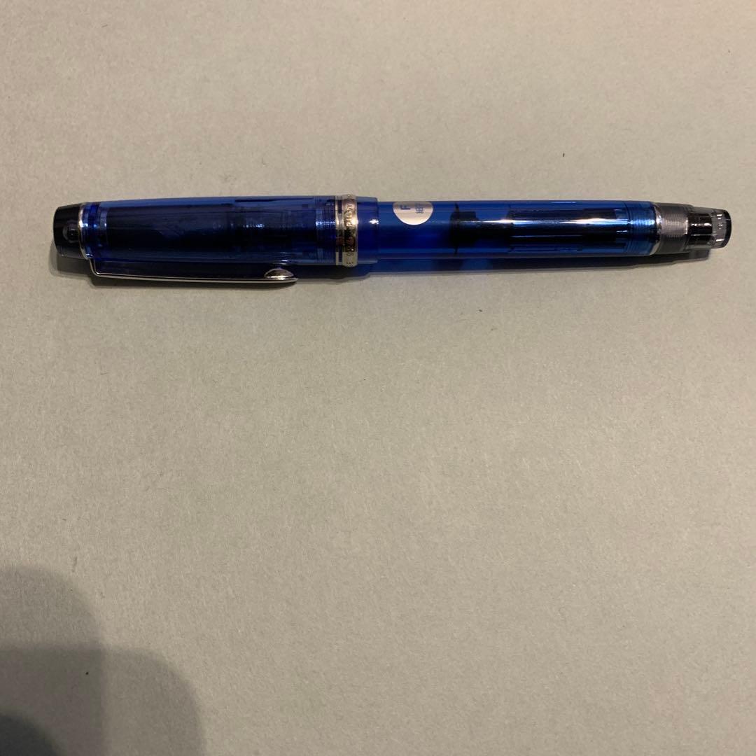 パイロットのブルースケルトンの万年筆