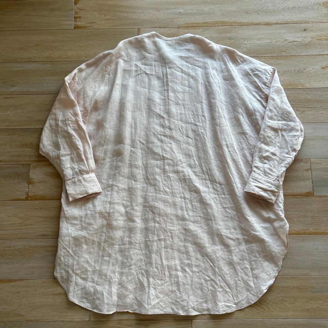 かぐれ リネンチュニックシャツ ピンク アーバンリサーチドアーズ リネン 麻