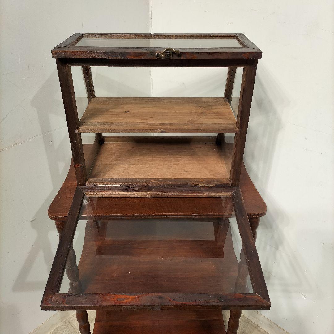 M♦10月SALE ヴィンテージ　ガラスショーケース 　コレクションケース