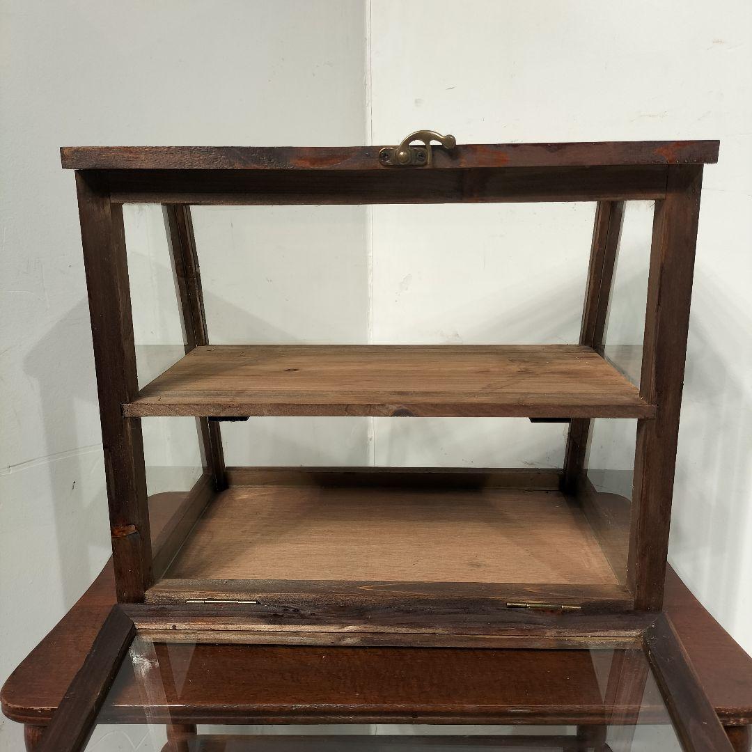 M♦10月SALE ヴィンテージ　ガラスショーケース 　コレクションケース