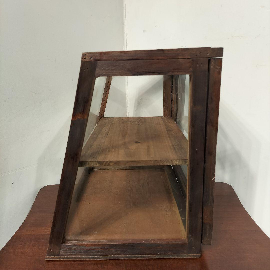 M♦10月SALE ヴィンテージ　ガラスショーケース 　コレクションケース