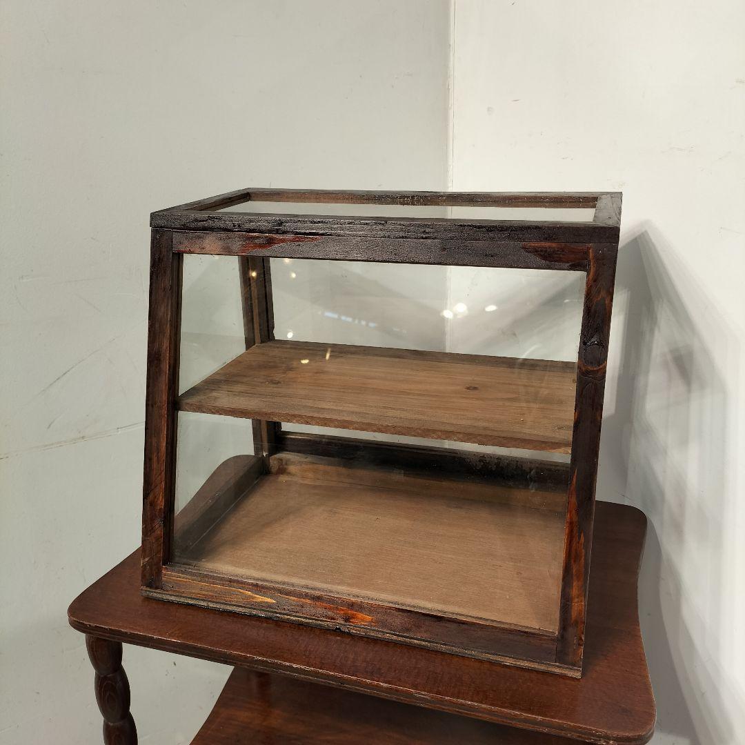 M♦10月SALE ヴィンテージ　ガラスショーケース 　コレクションケース