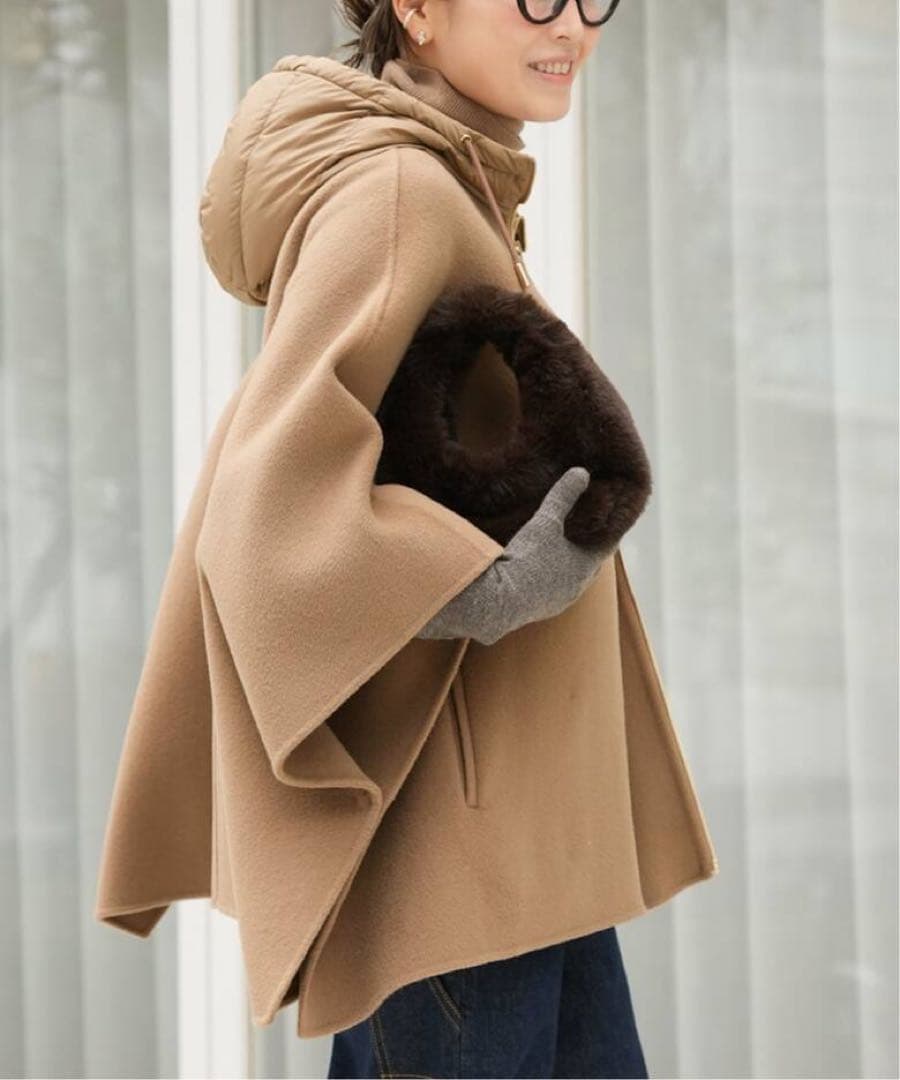 新品タグ付き　ドゥーズィエム【MY WHITE/マイホワイト】CAPEコート