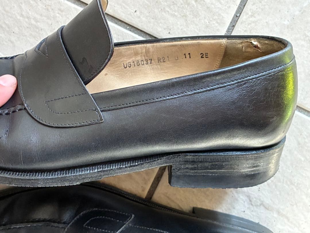 【高級革靴】フェラガモ ローファー 29cm 黒色