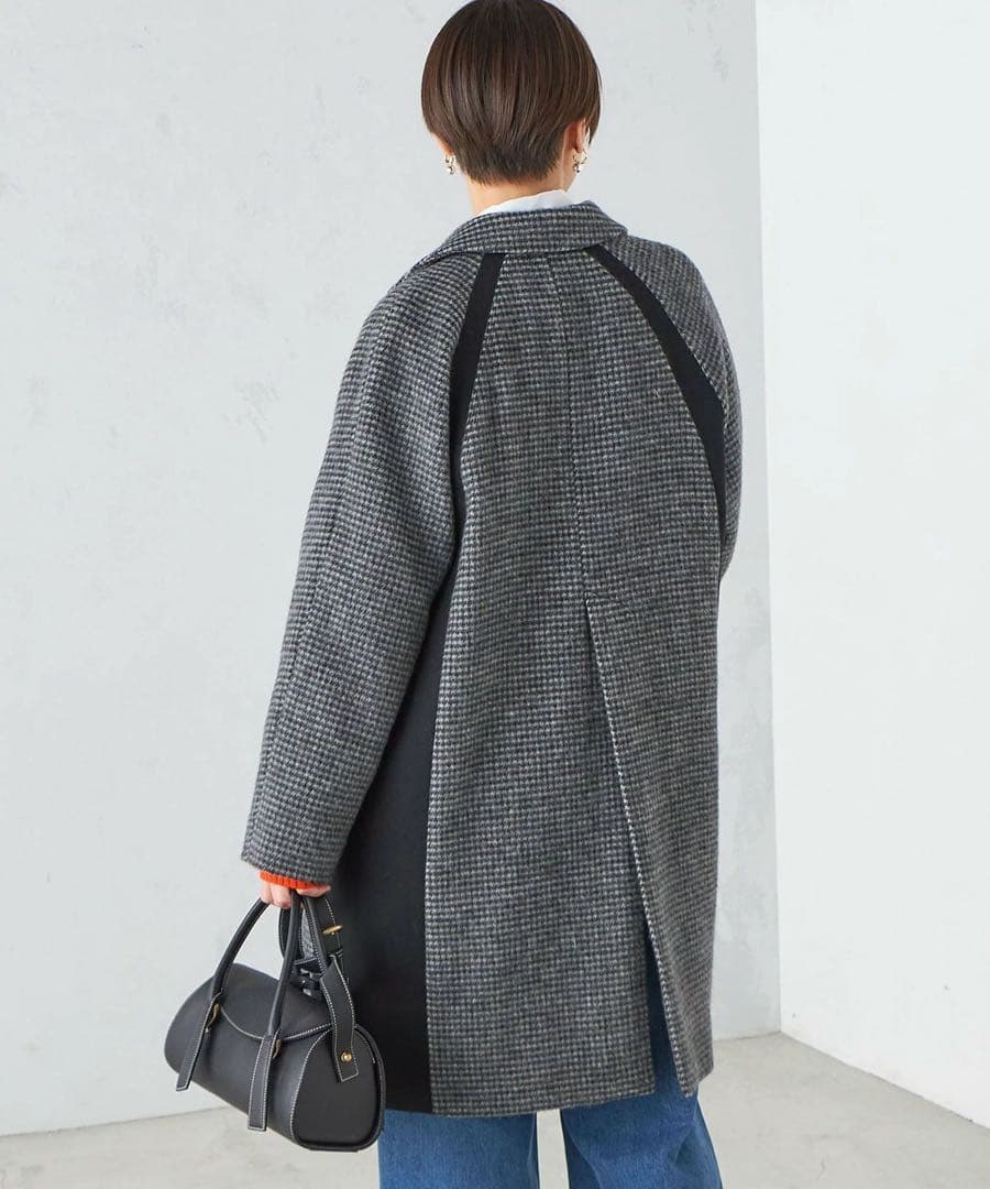 SHIPS シップス チェスターコート切り替えデザイン バック スリット コート