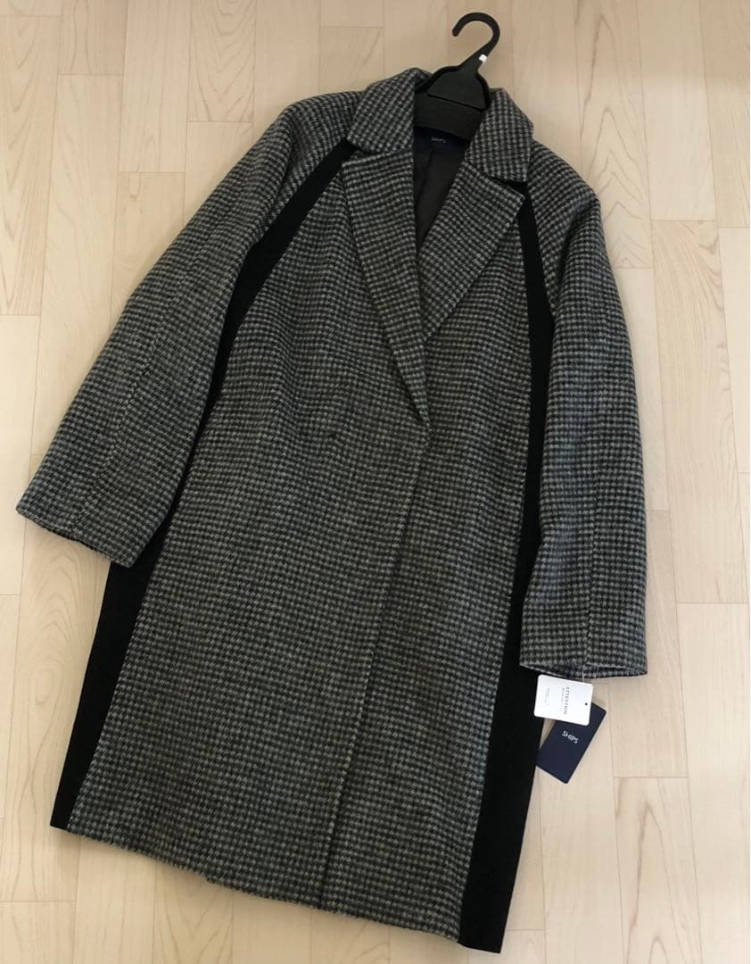 SHIPS シップス チェスターコート切り替えデザイン バック スリット コート