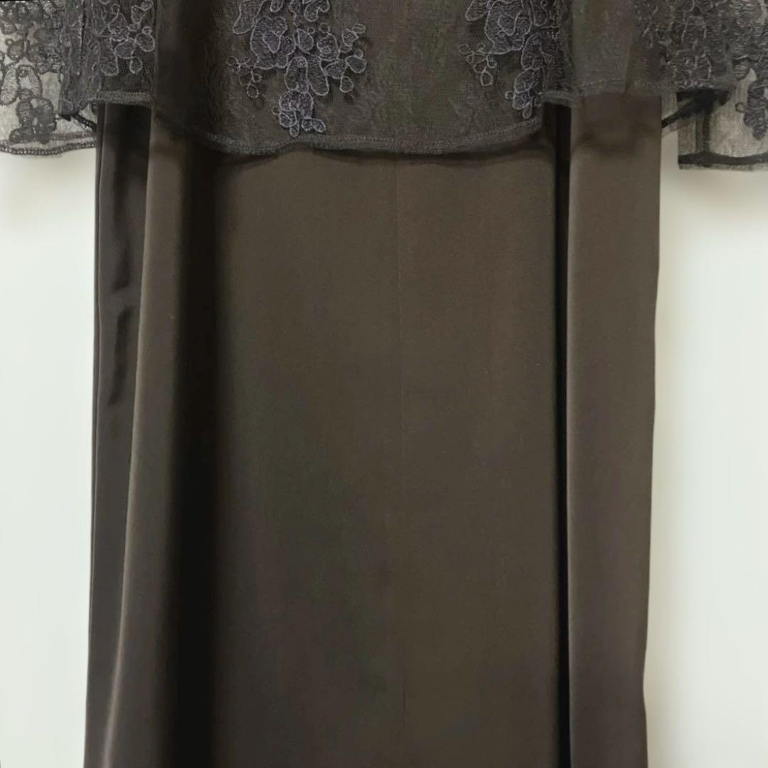 人気　ニアナ　マルチレイヤードセットドレス ブラウン　M