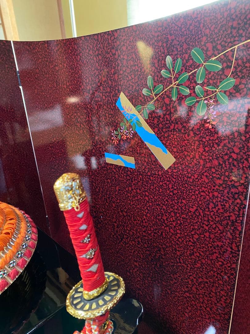 【猫みい専用】 伝統的 五月人形 赤金