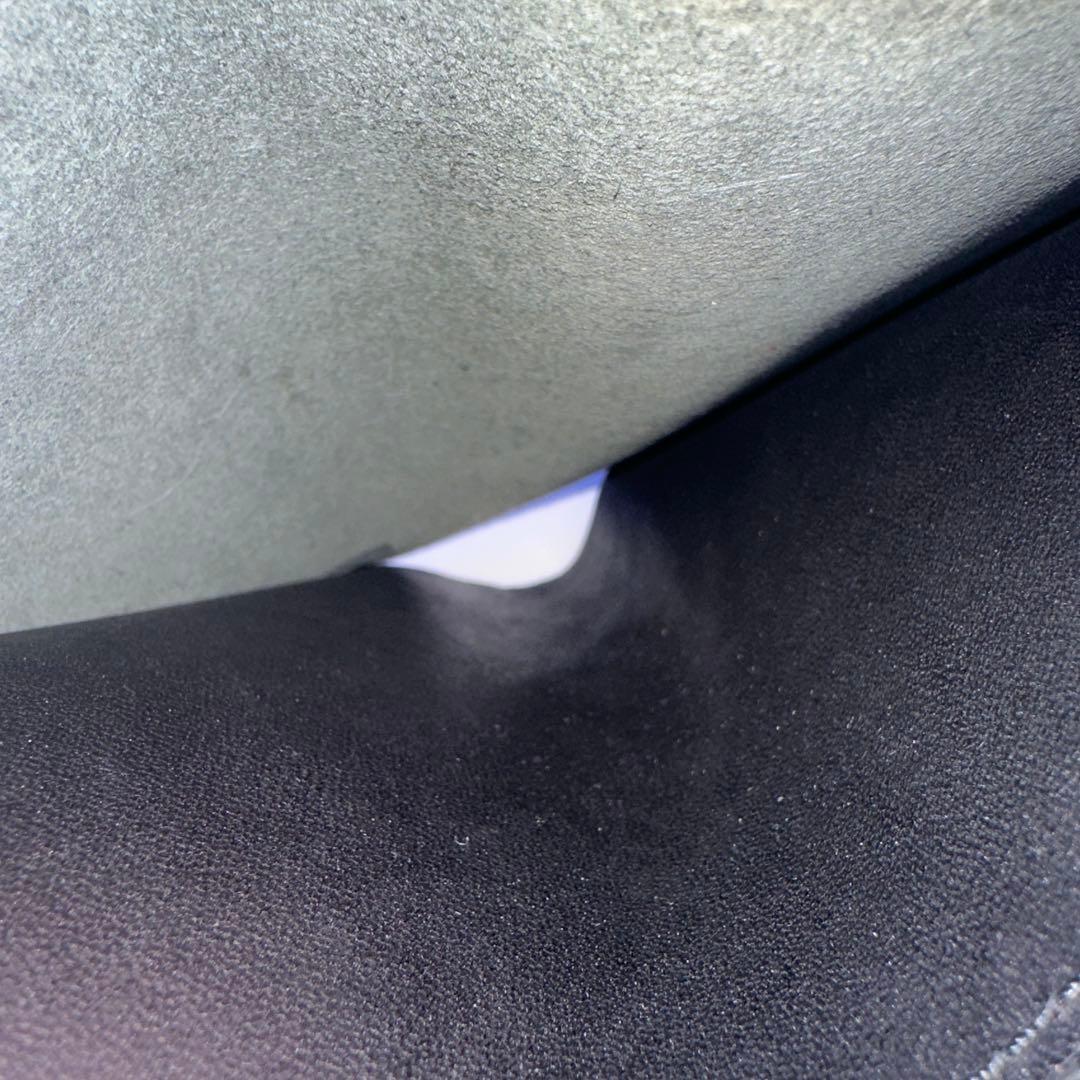 美品 ZOO 象革 エキゾチックレザー 二つ折り 財布 L字 ジップ ブラック