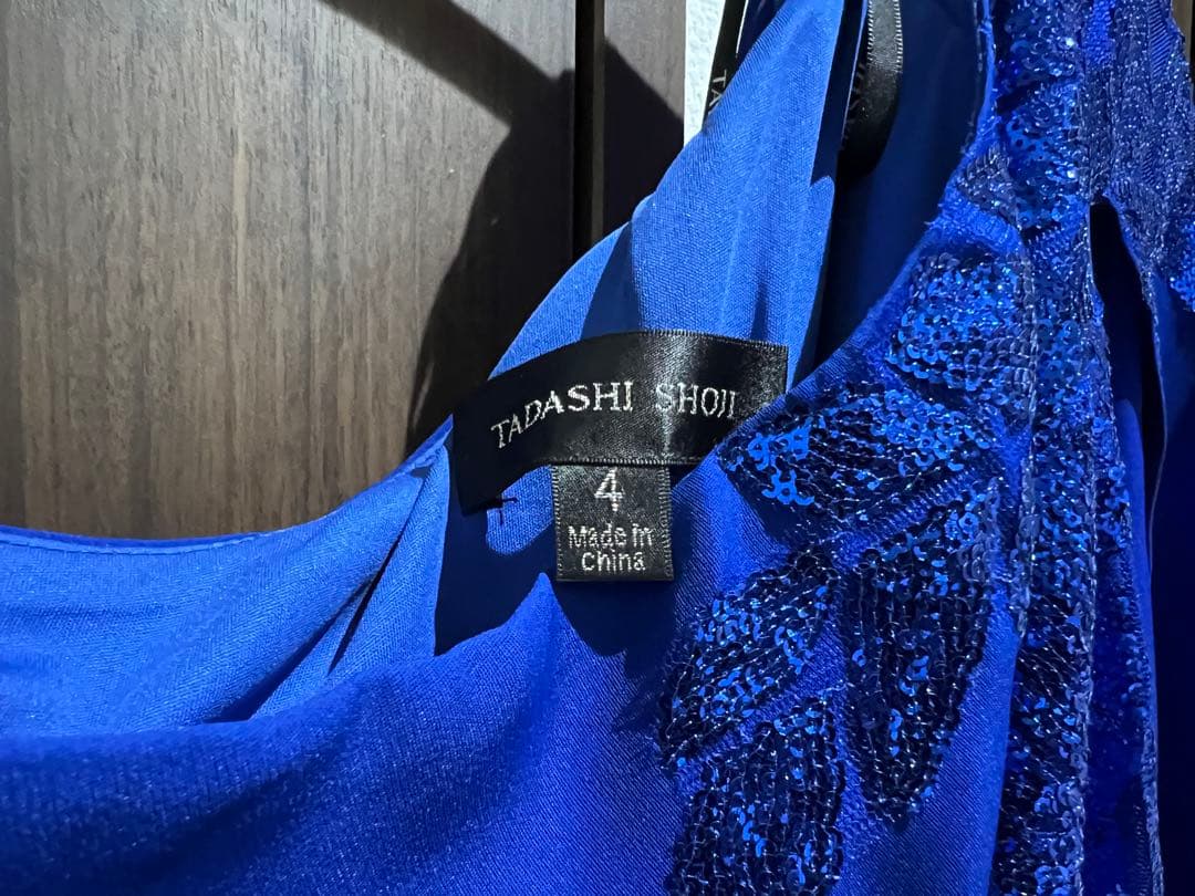 TADASHI SHOJI 青のロングドレス サイズ4