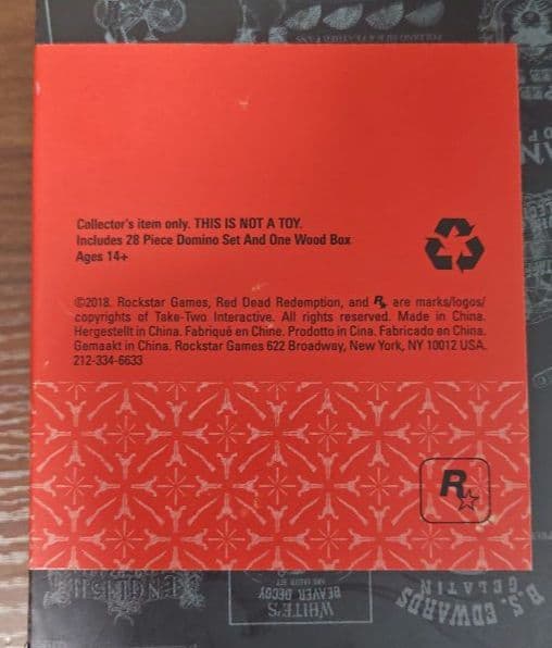 新品 レッド・デッド・リデンプション2 ドミノセット 限定品 ロケットゲームス