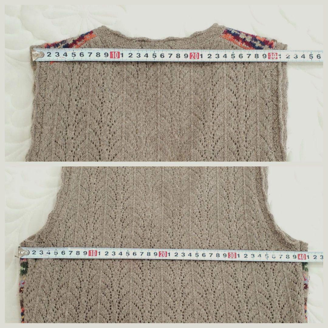 ポロラルフローレン ウールニットベスト Vネック フェアアイル柄