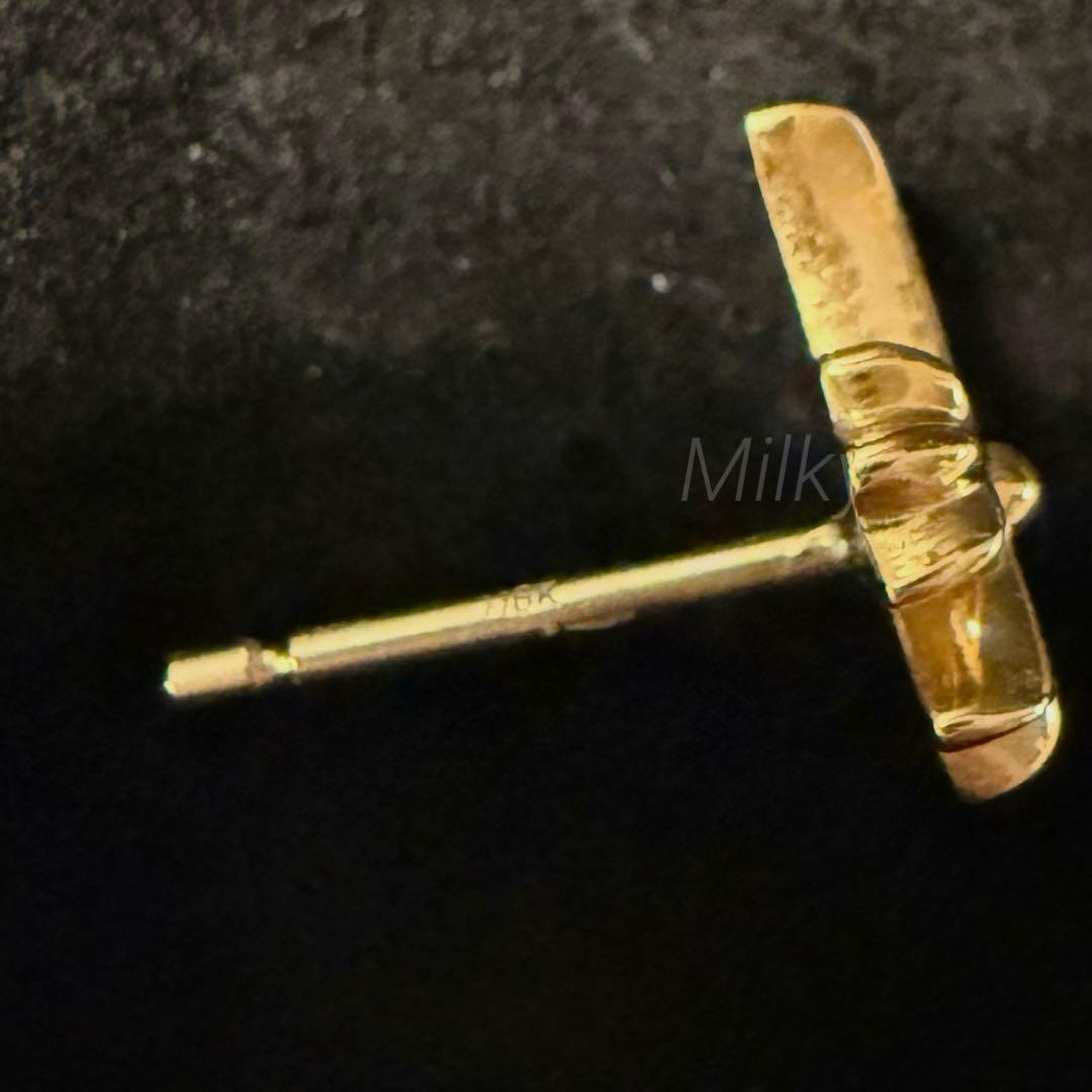 ハイ　【正規店購入】クロムハーツ CHクロスベビーファットスタッドピアス