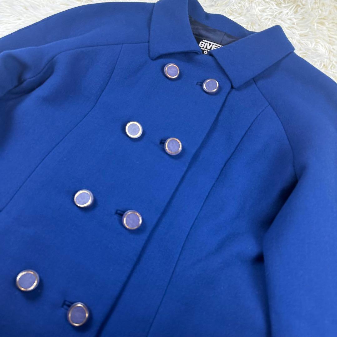 極美品✨GIVENCHY ジバンシィ チェスターコート ダブルブレスト ブルー