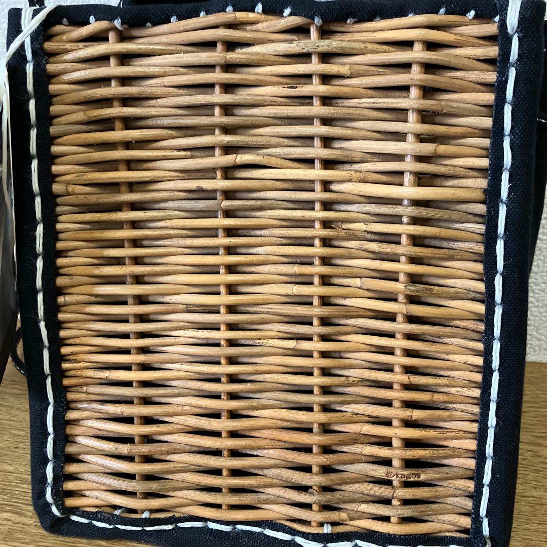 ももぴよページ ebagos かご袋ショルダー防水キャンバス×紅籐