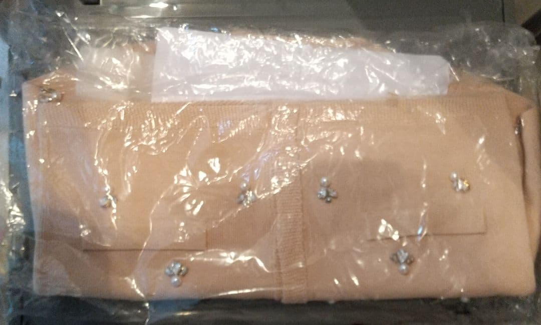 ànuans アニュアンス ビジューニットジャケット ピンク 未使用品