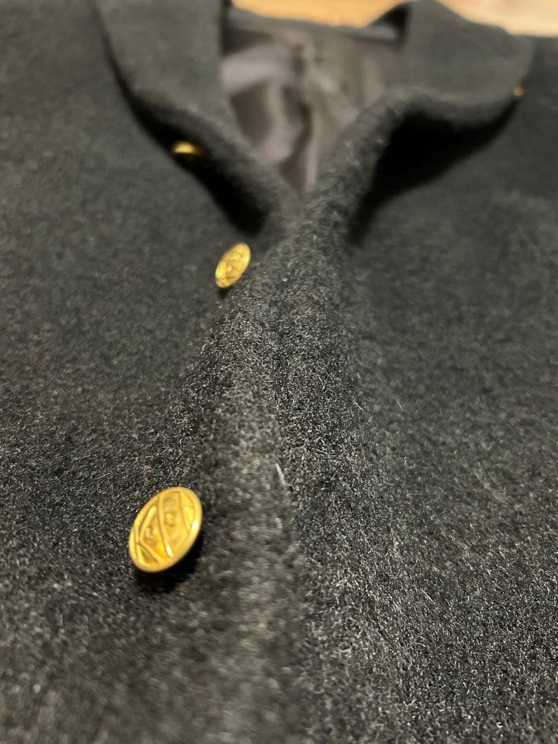 kolor ウール アルパカ 金ボタン テーラード コート ジャケット ブラック