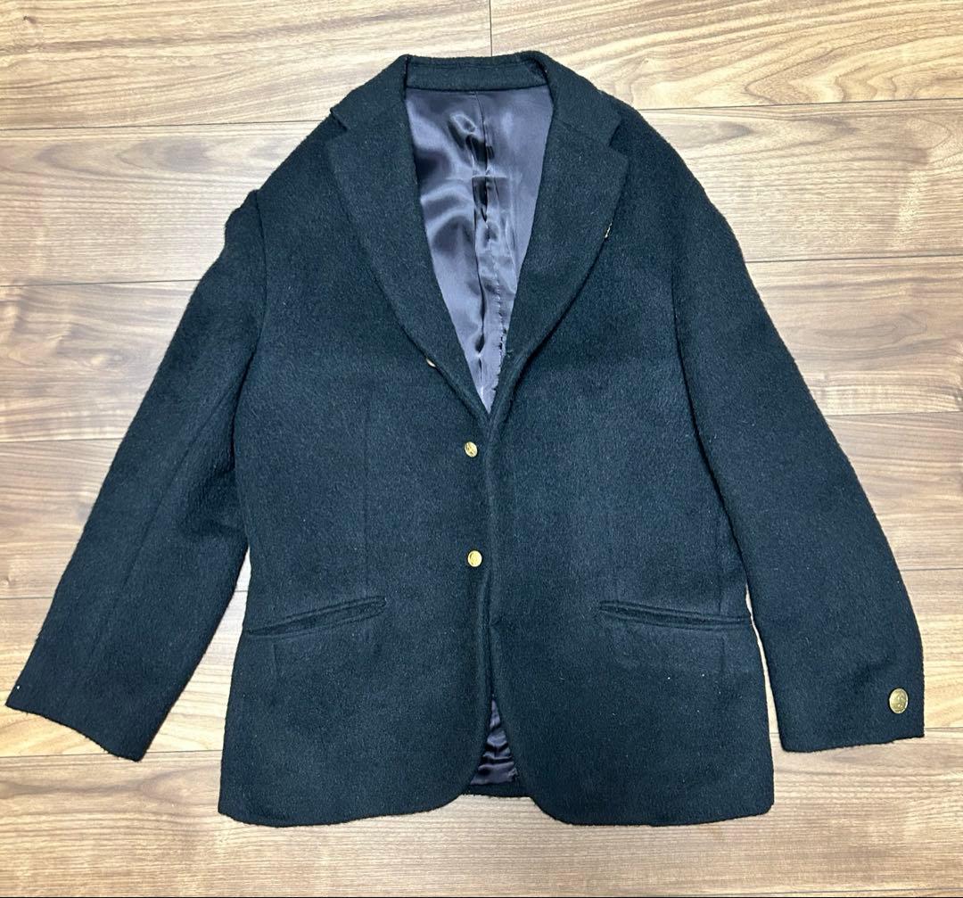 kolor ウール アルパカ 金ボタン テーラード コート ジャケット ブラック