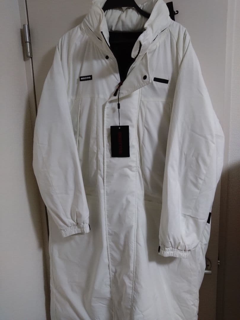 BRIEFING　TAION　 ダウンベンチコート　ヒート温度調節　ホワイト