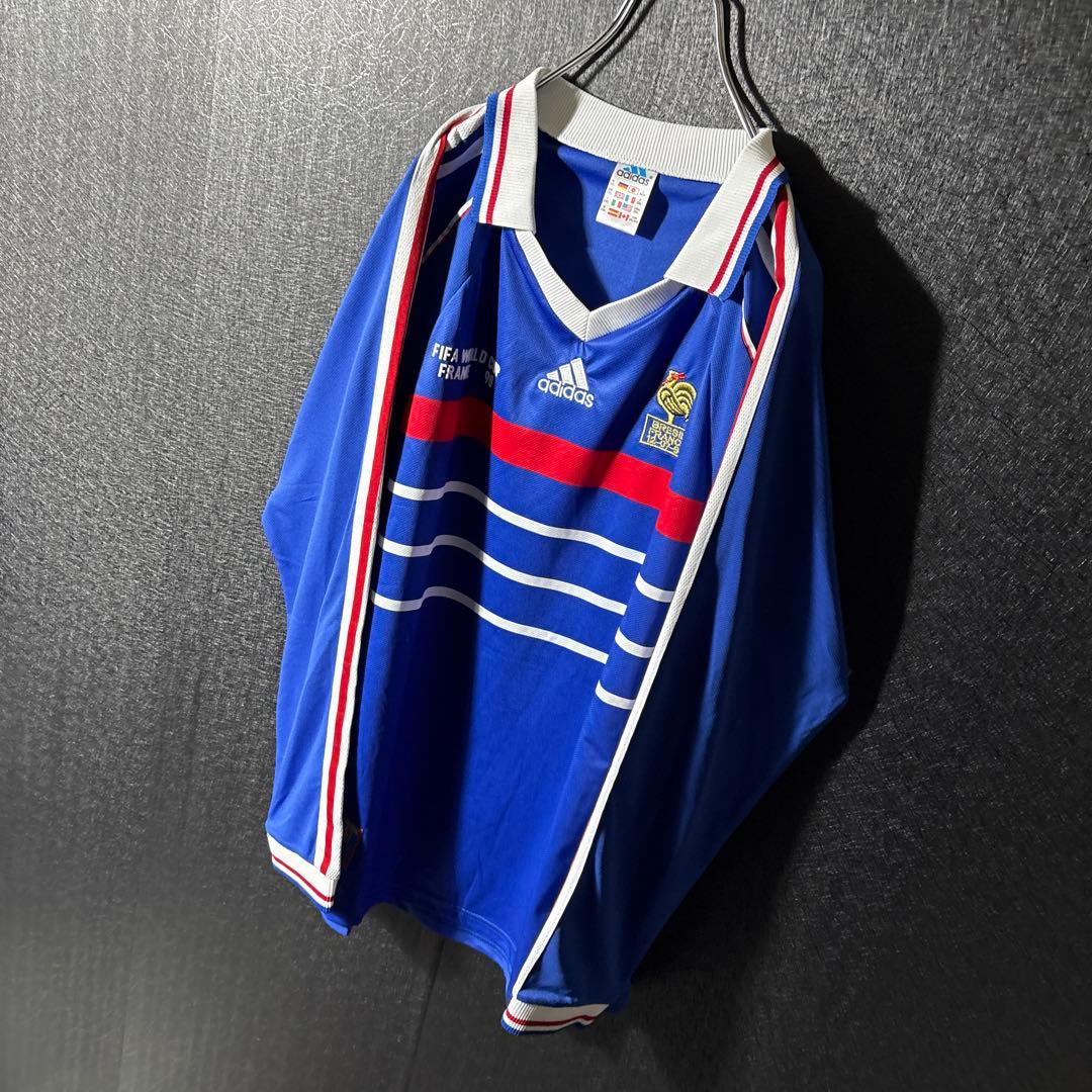 【★フランス代表】 古着 メンズ サッカー ユニフォーム 98年 長袖 2XL