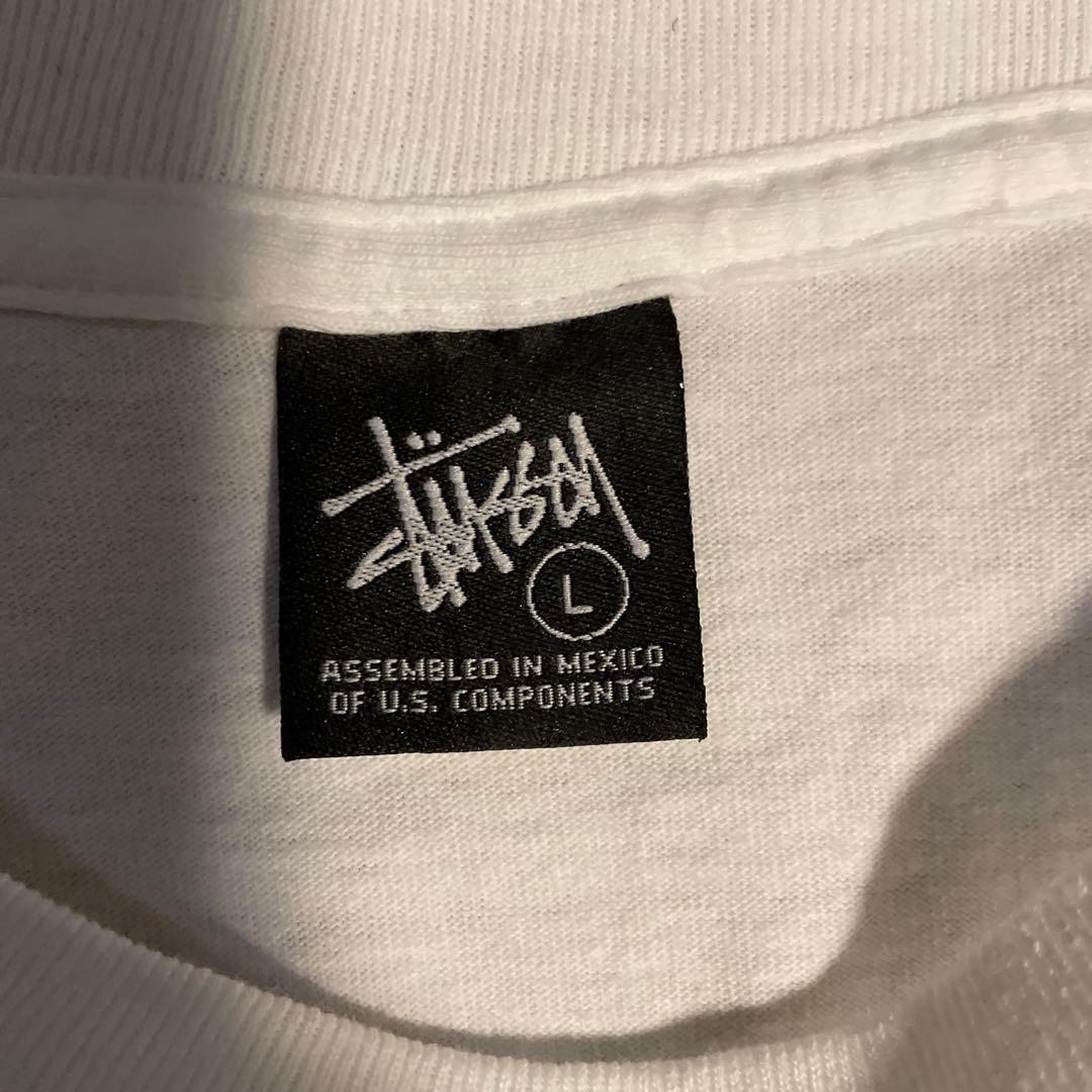 STUSSY 2000年以降黒タグホワイト未使用 Lサイズ