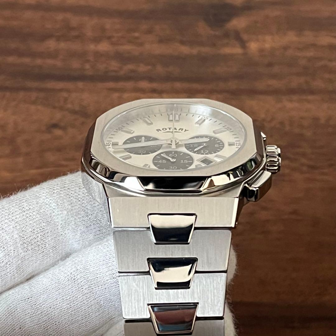 【未使用級！！】ロータリー リージェント 腕時計 クロノグラフ メンズ