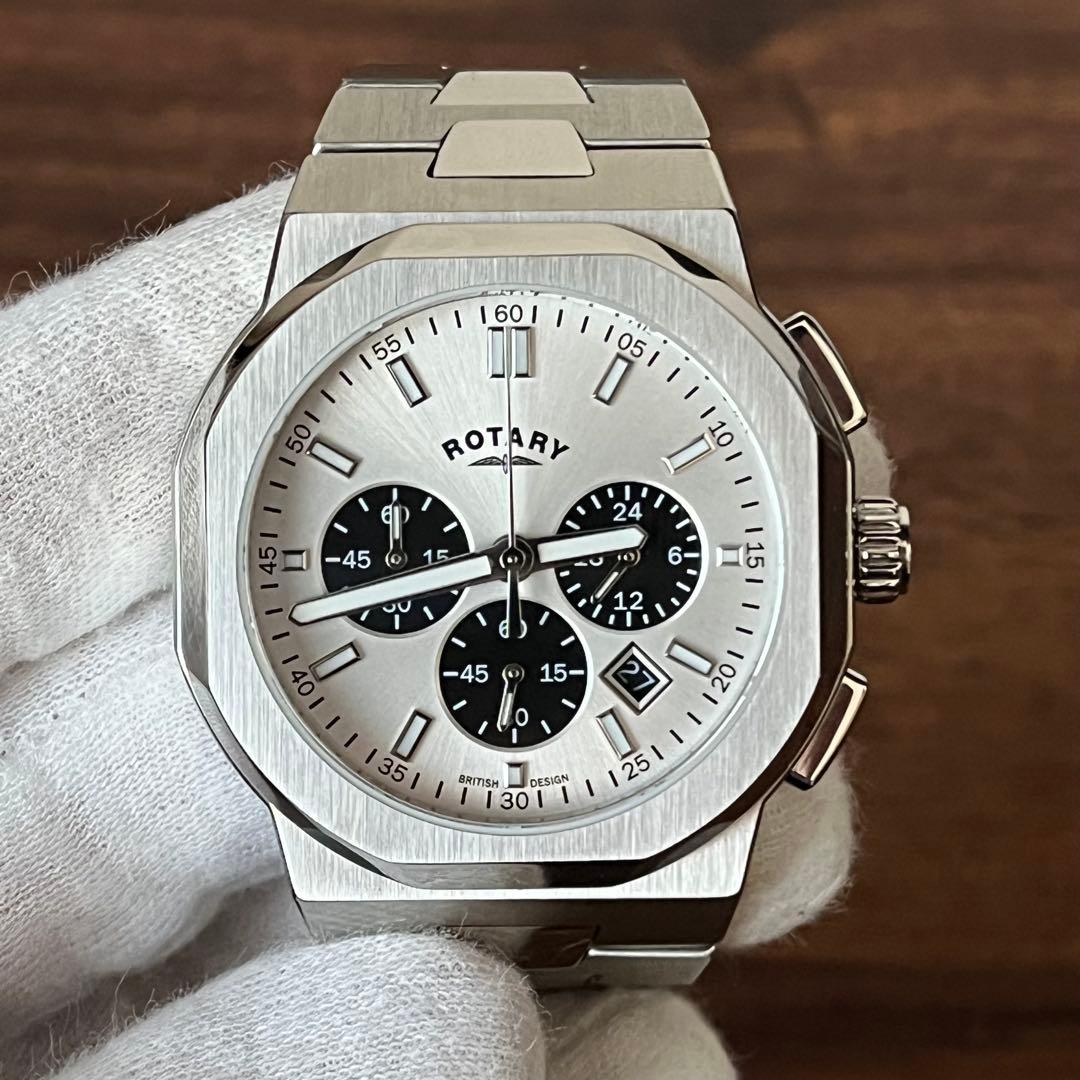 【未使用級！！】ロータリー リージェント 腕時計 クロノグラフ メンズ