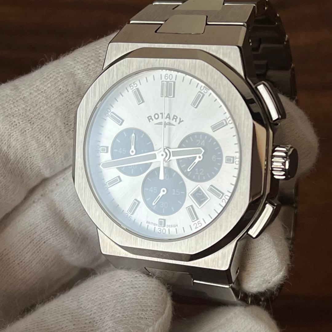【未使用級！！】ロータリー リージェント 腕時計 クロノグラフ メンズ