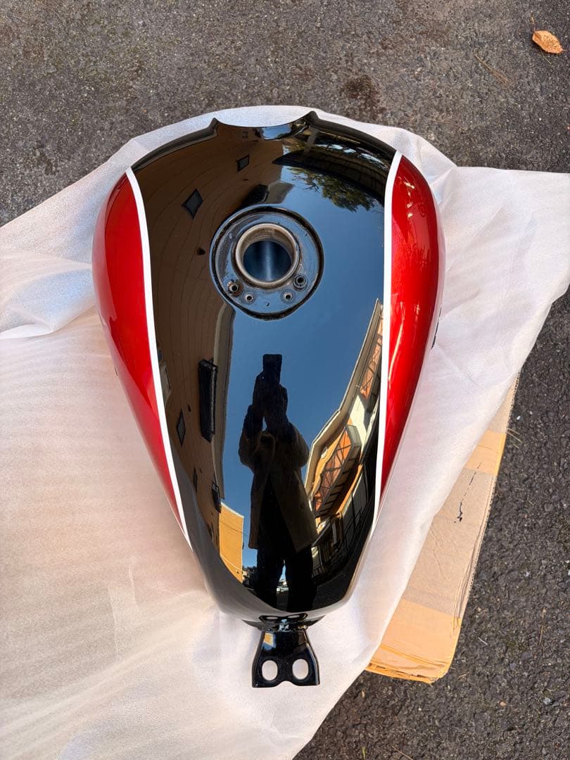 w400 W650 w800タンク　W3 ペイント　スムージング済