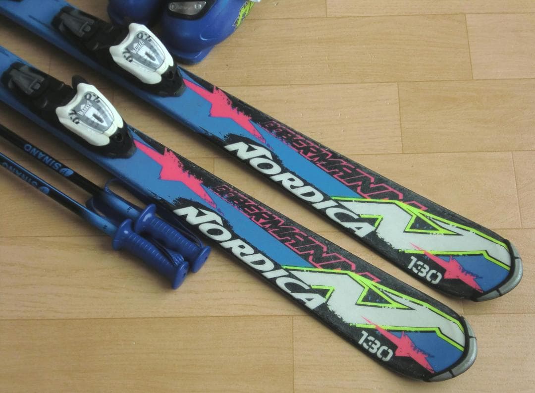 ■■送料無料■ノルディカ＋Hart■子供用スキーセット■130/23■WAX■■