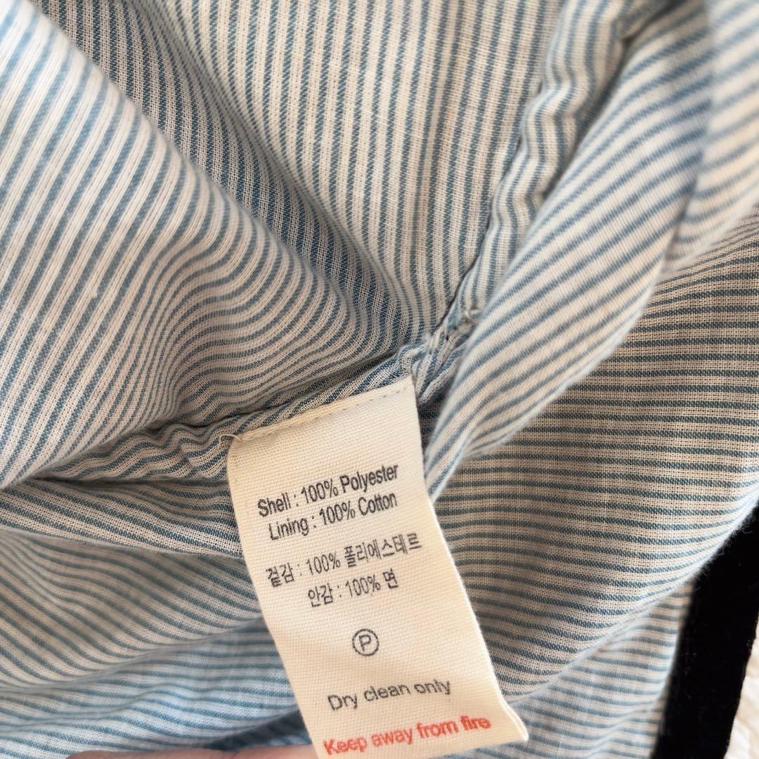 Bonjour diary Black velvet dress 4y ベロア