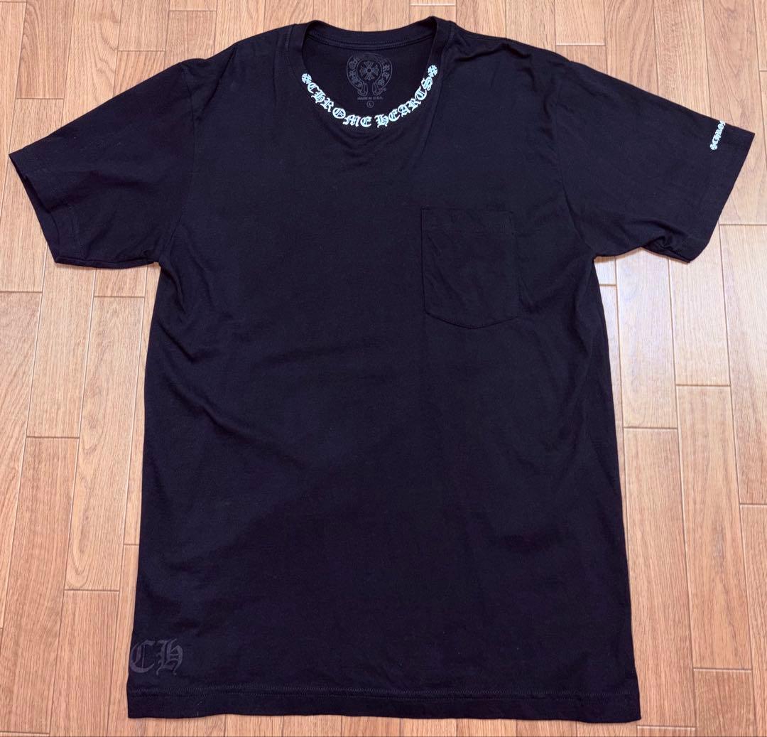 クロムハーツ ラウンドネックTシャツ 黒L 美品 CHROME HEARTS