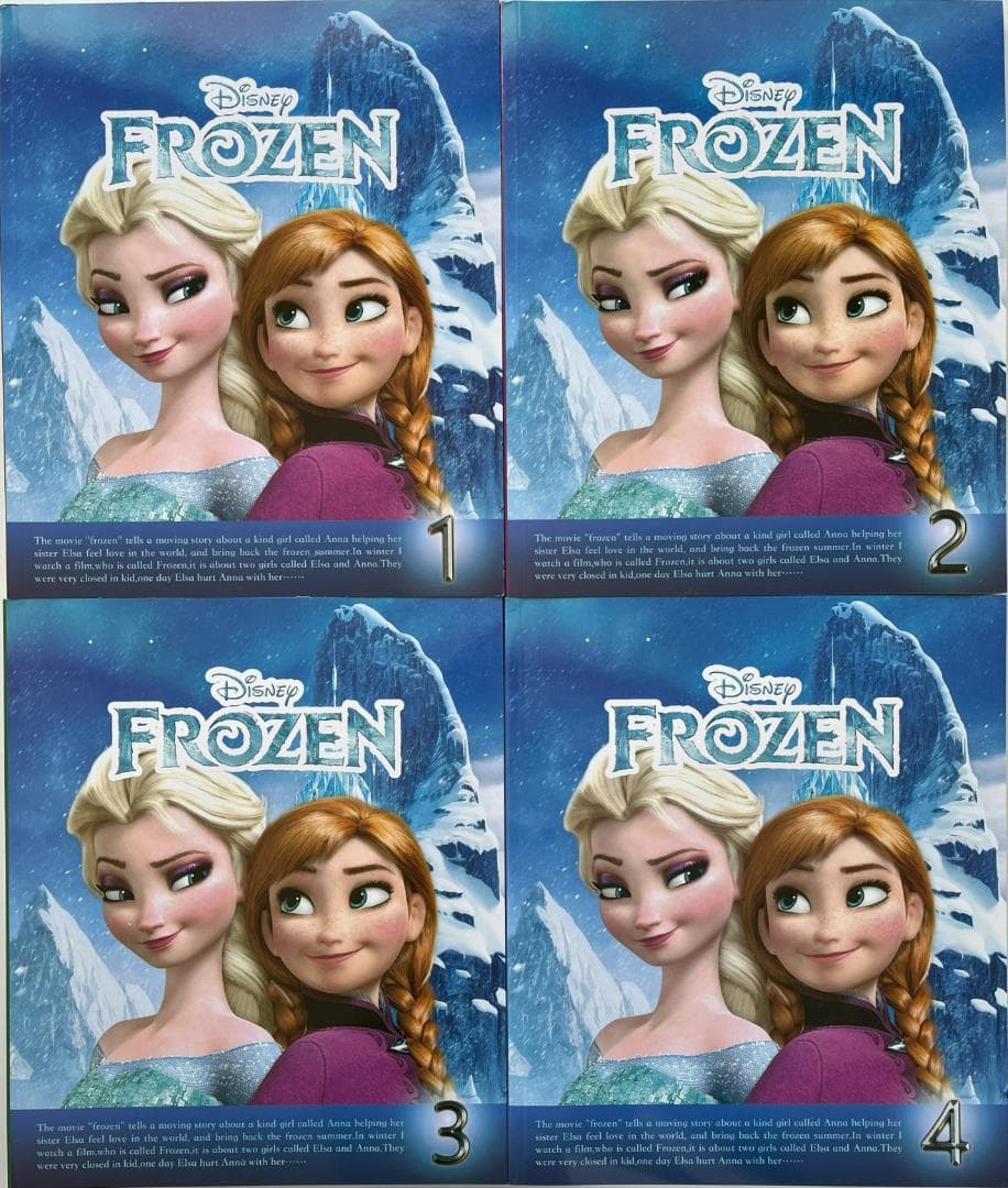 Frozen絵本4冊　アナと雪の女王　音源付動画付き　マイヤペン対応