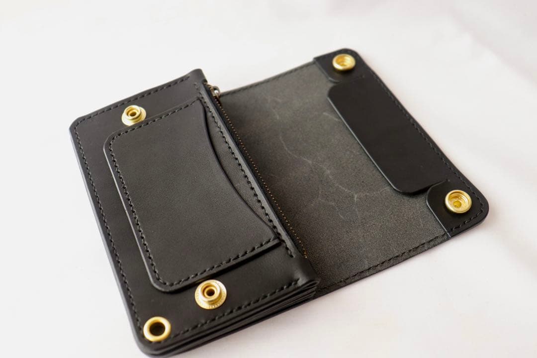 匿名　本革 栃木オイルブラックレザー ミニトラッカー　三室