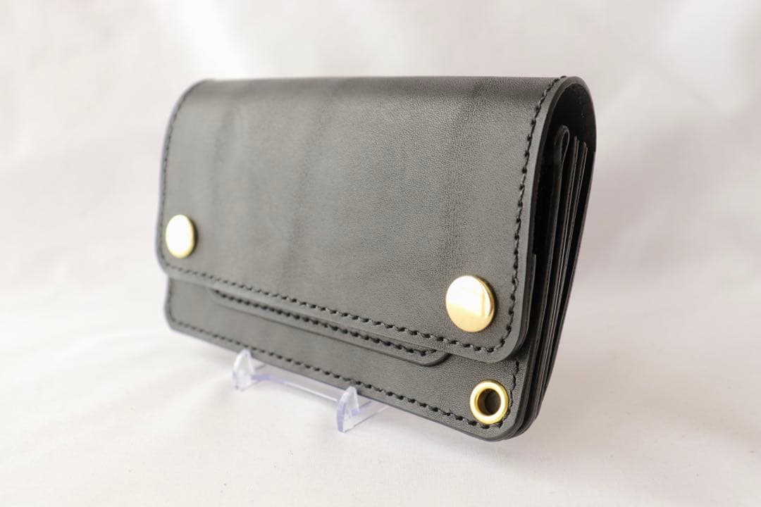 匿名　本革 栃木オイルブラックレザー ミニトラッカー　三室