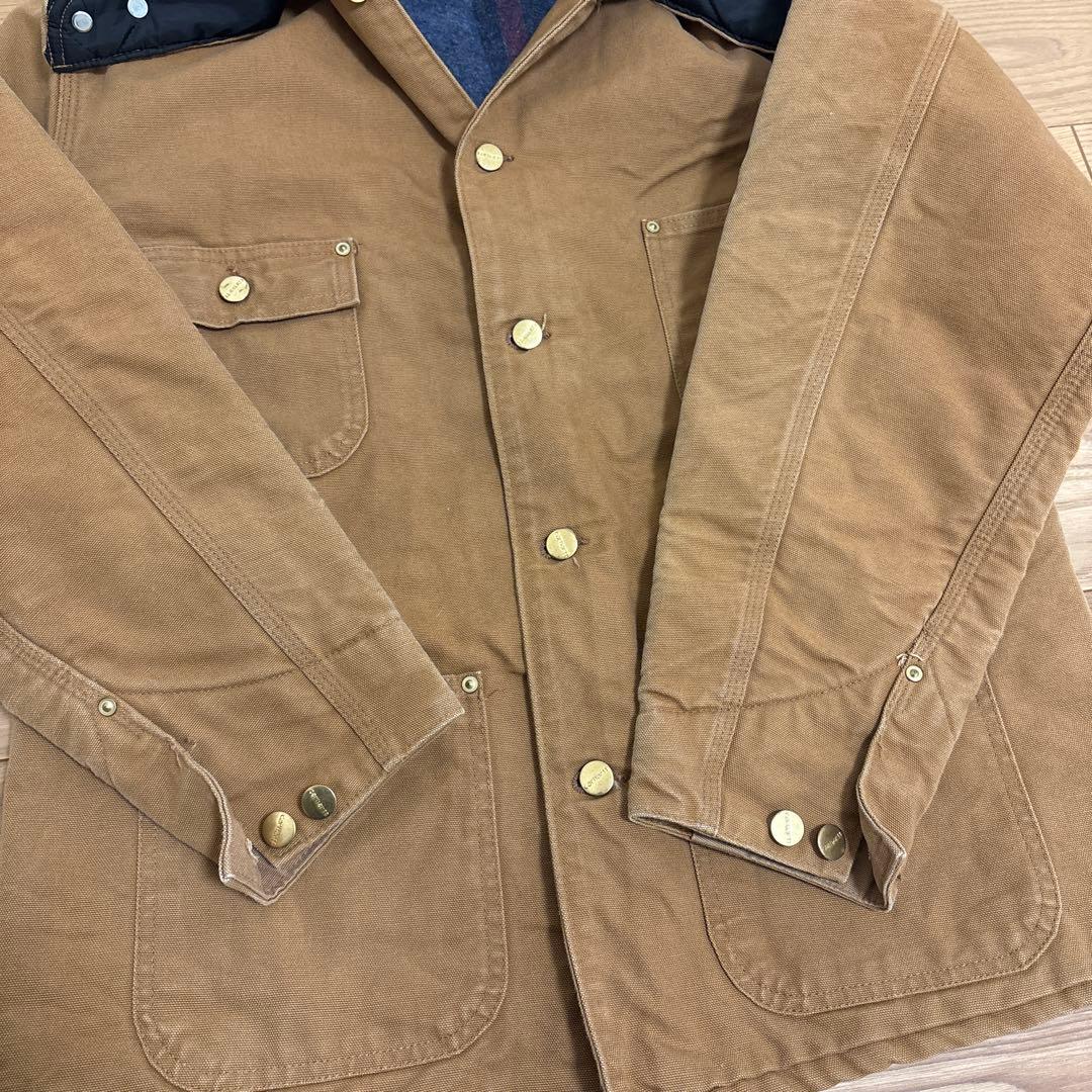 90sCarhartt ミシガンチョアコート40 フード付き